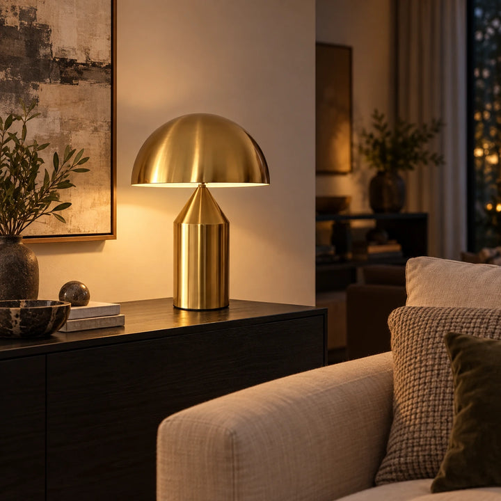 Bliss & Birch Antique-Gold Dome Table Lamp