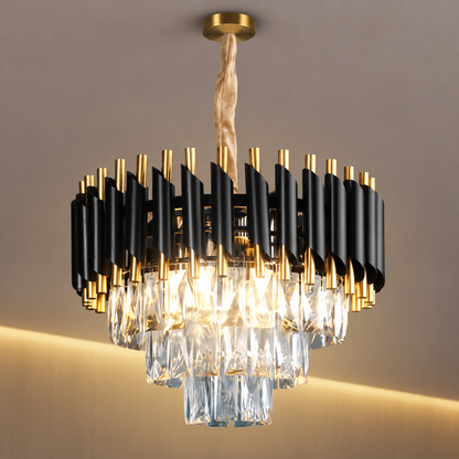 LuxeGlow chandelier — source photo edited for tighter product framing