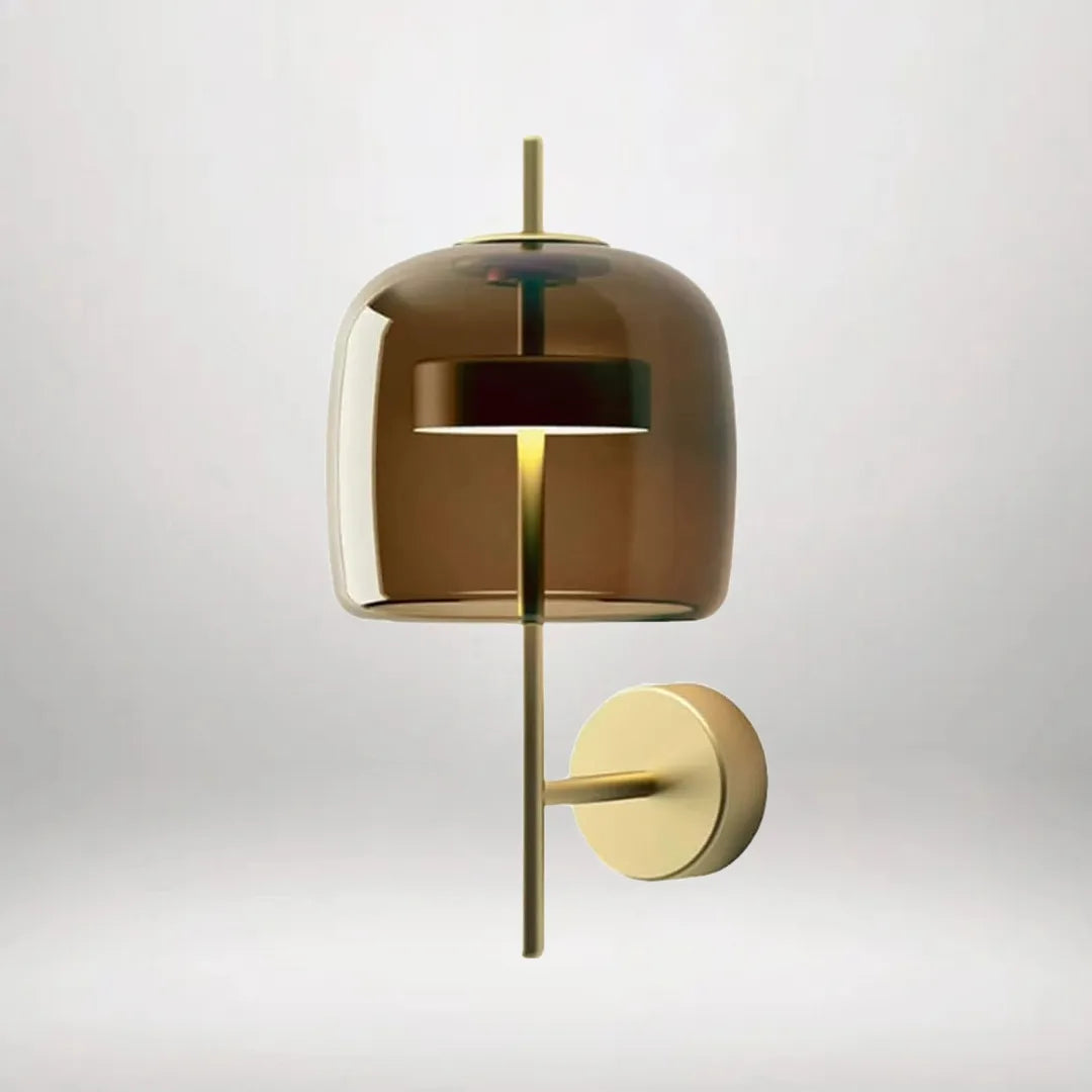 B&B Modern Blown Glass Shade Lamp