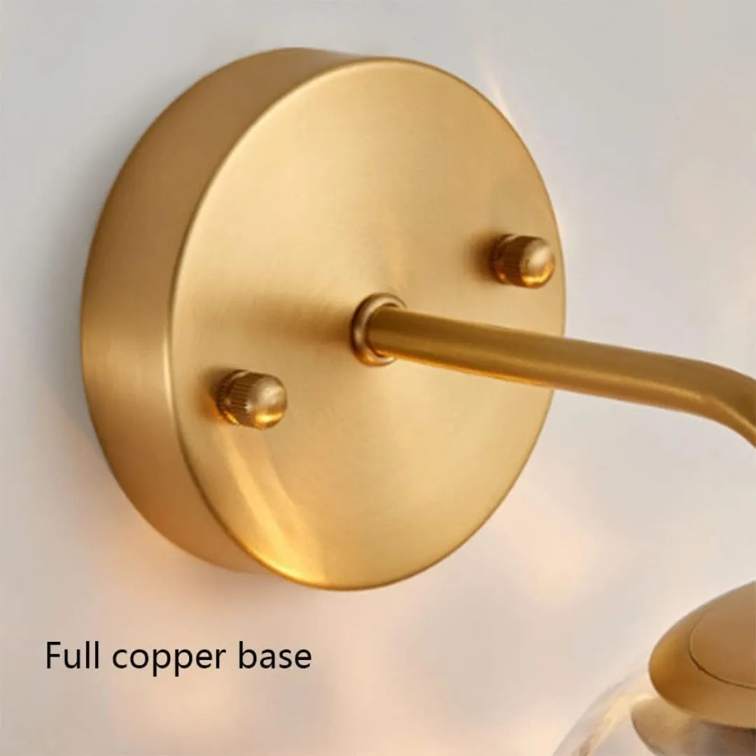 B&B Modern Blown Glass Shade Lamp