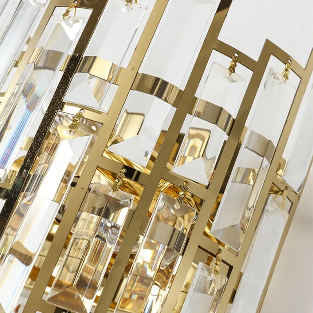 B&B Modern Glass Crystal Wall Light