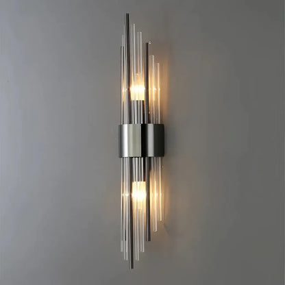 B&B Modern Vertical Gold LED Wall Sconce - Bliss and Birch