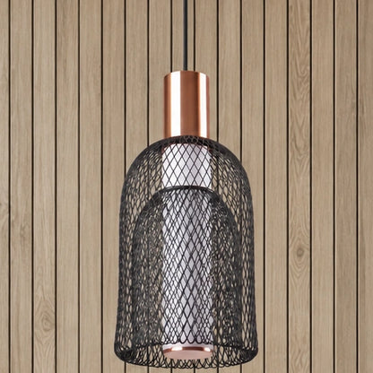Close-up of nested diamond-pattern mesh shades