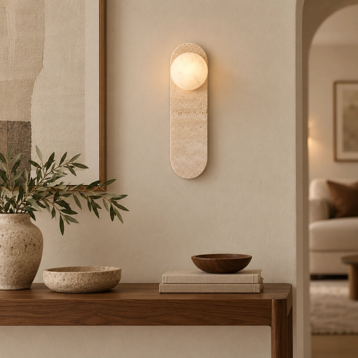 Travis Track 1 Light - generated console wall lifestyle illustration