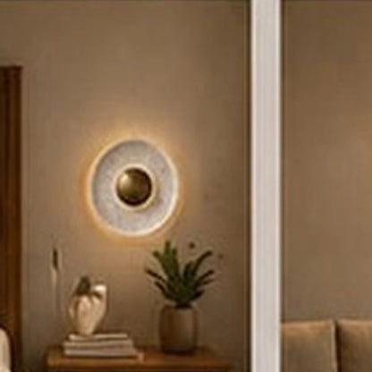 Orbis Curv Marble Wall Light - White Orbis Curv - RG - authentic mounted-wall product image