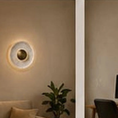 Orbis Curv Marble Wall Light - White Orbis Curv - RG - authentic mounted-wall product image