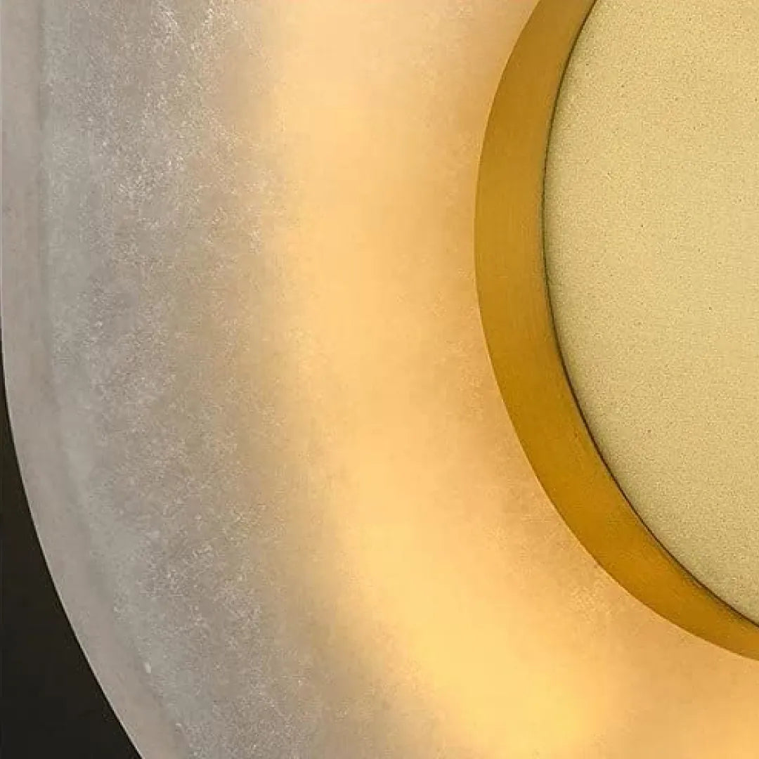 B&B Oval Marble Plate LED Wall Light
