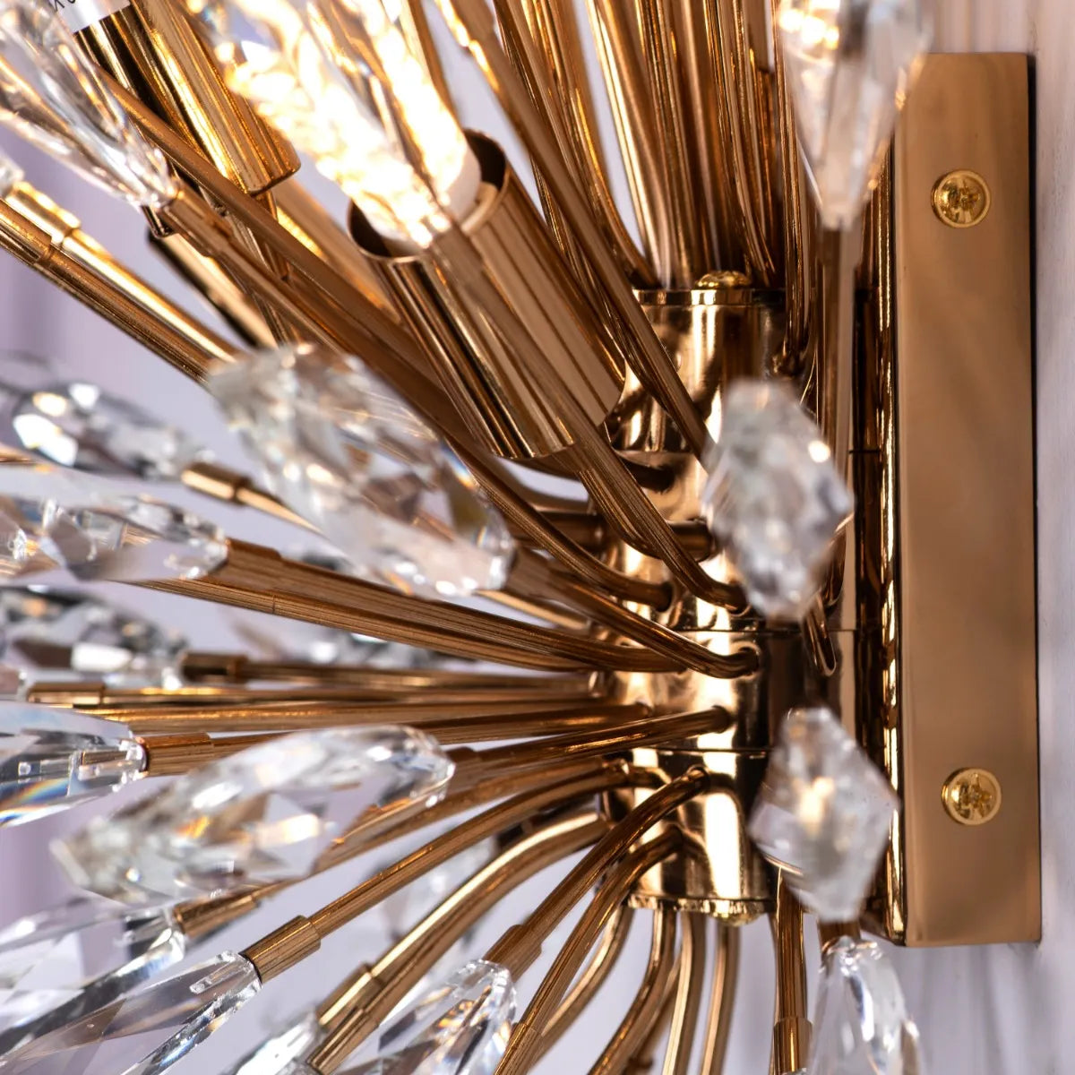 B&B Luxury Crystal Starburst Wall Light