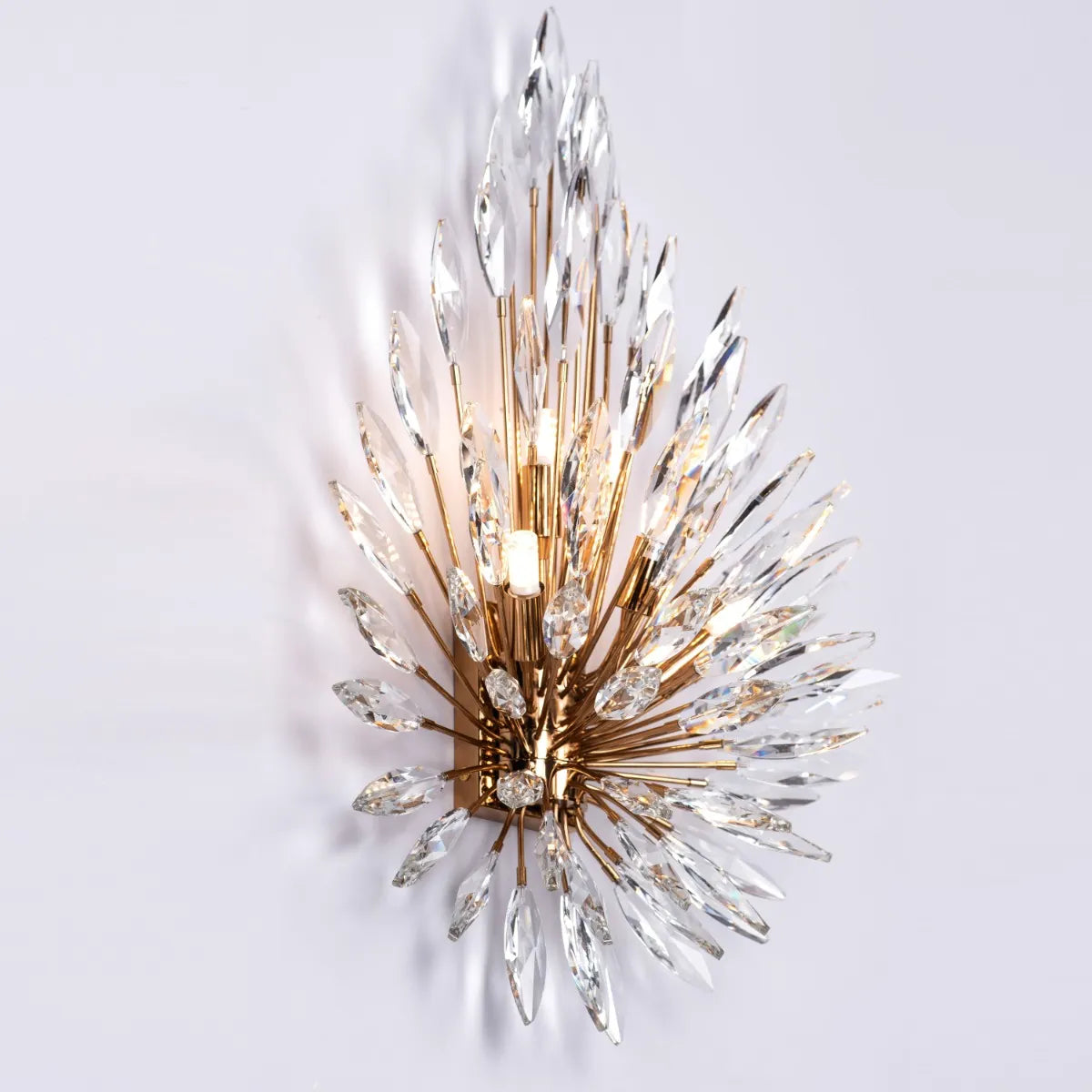 B&B Luxury Crystal Starburst Wall Light