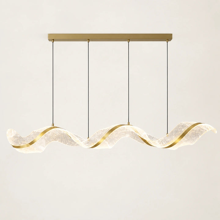 Bliss & Birch Sculptural Wave LED Chandelier