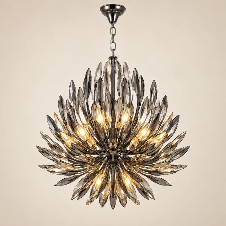 Bliss & Birch Smoke Crystal Branch Chandelier