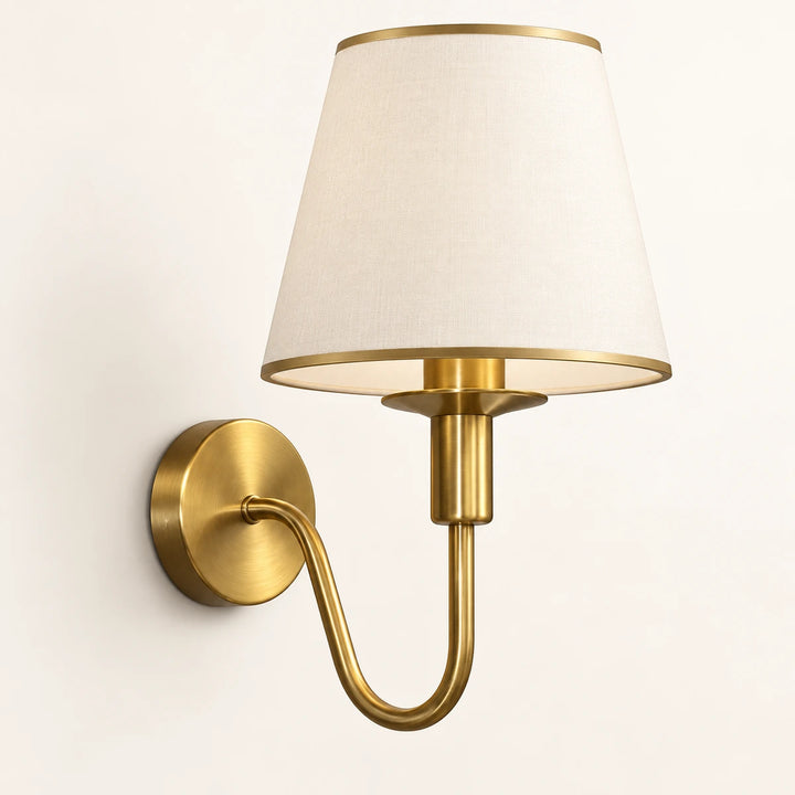 Bliss & Birch Curved Arm Shaded Wall Sconce