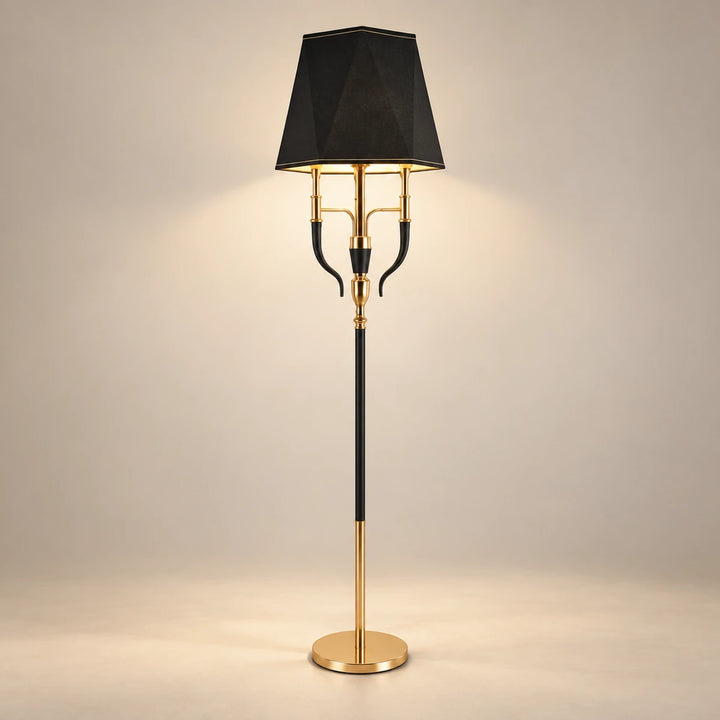 Bliss & Birch Three-Arm Shaded Floor Lamp