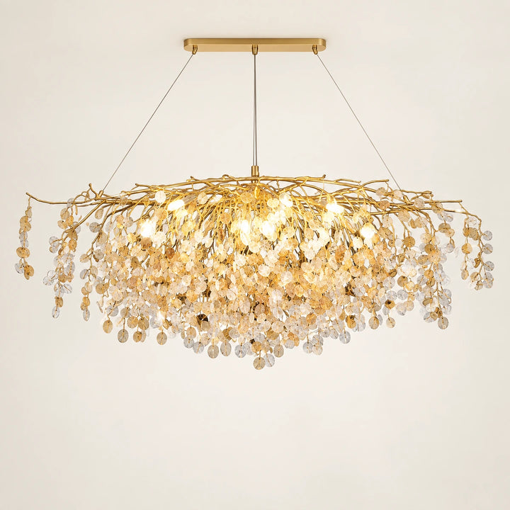 Bliss & Birch Grand Botanical Crystal Chandelier