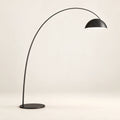 Illustration of large arc dome floor lamp; stated height 170 cm; scene and light output illustrative