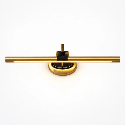Antique brass semicircle linear wall light