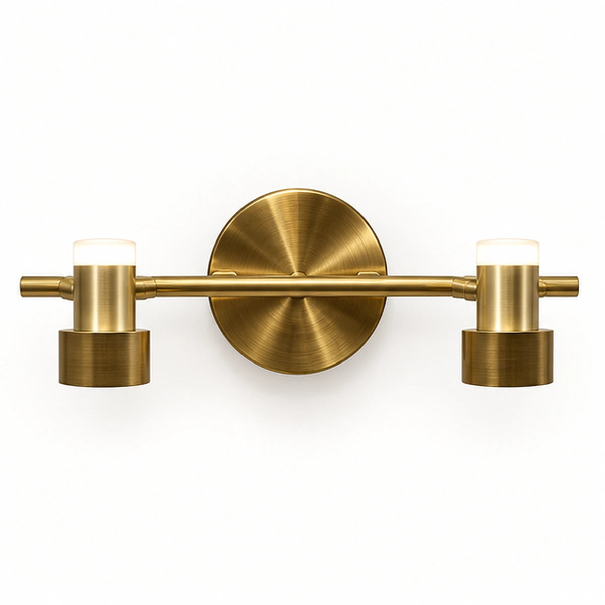 Antique brass modular mirror light