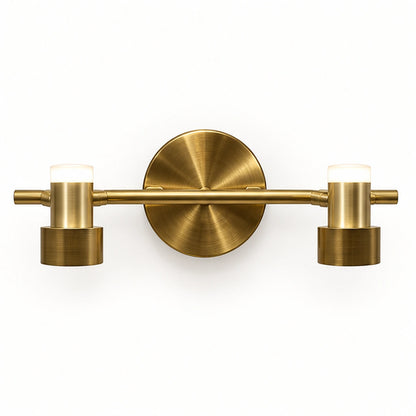 Antique brass modular mirror light