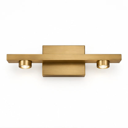 Antique brass two-light accent bar