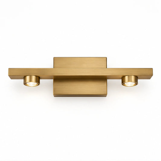 Antique brass two-light accent bar