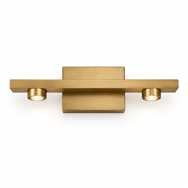 Bliss & Birch Antique Brass Two-Light Accent Bar