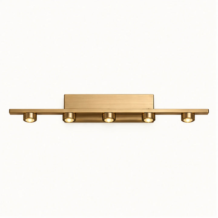 Bliss & Birch Antique Brass Five-Light Picture Light