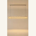 Clear textured acrylic linear pendant