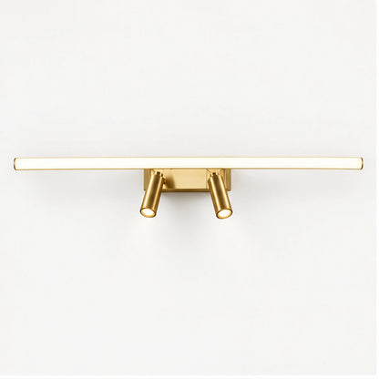 Antique brass modular mirror light