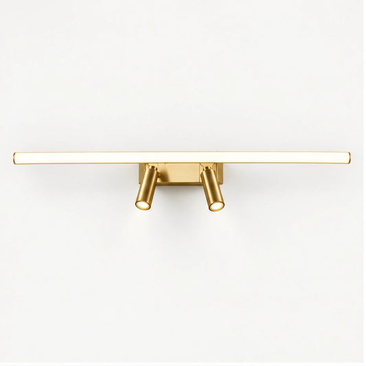 Antique brass modular mirror light