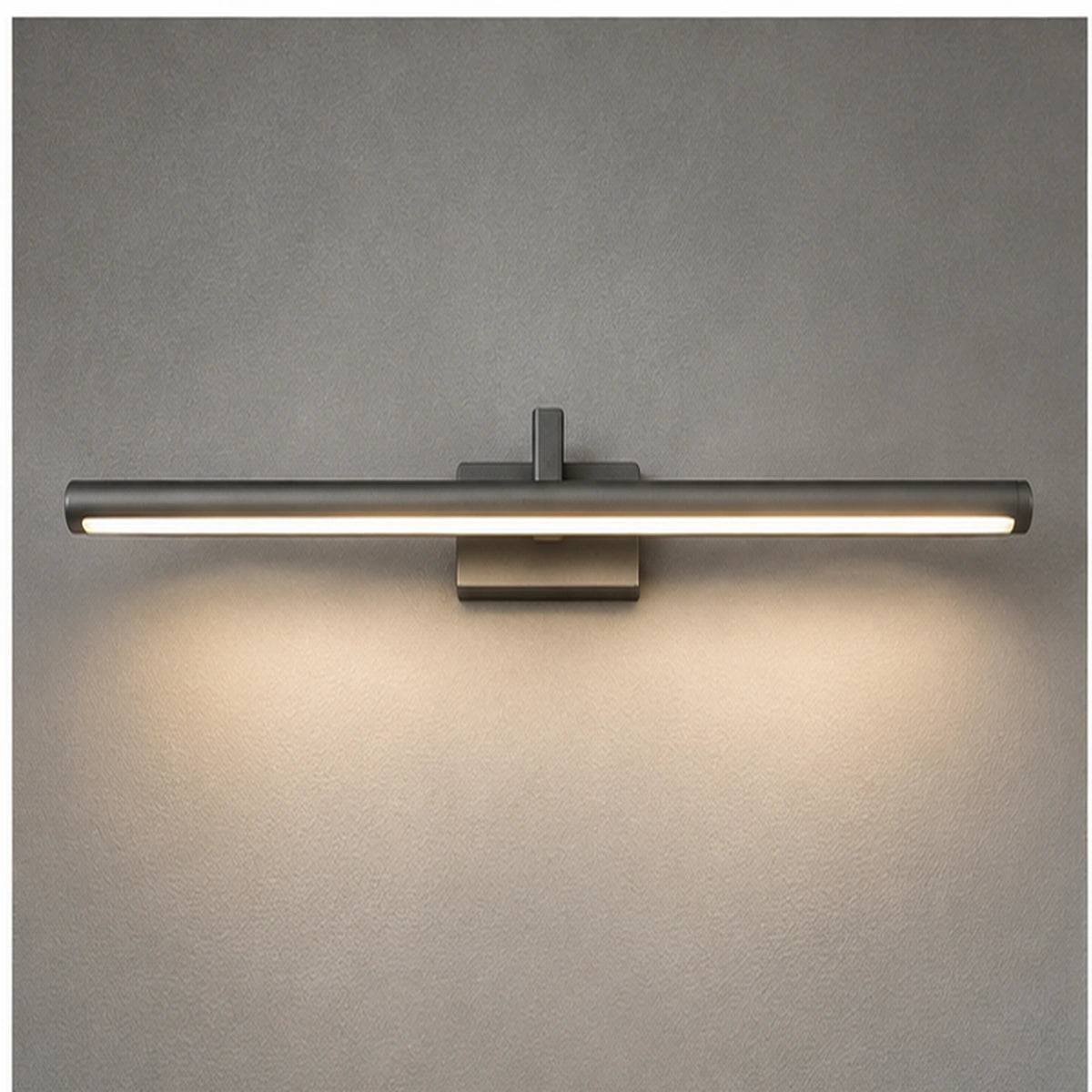 Gray slim linear mirror light