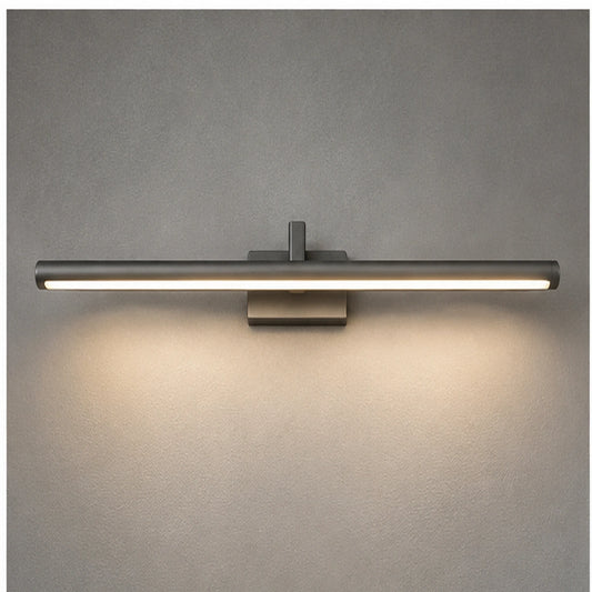 Gray slim linear mirror light