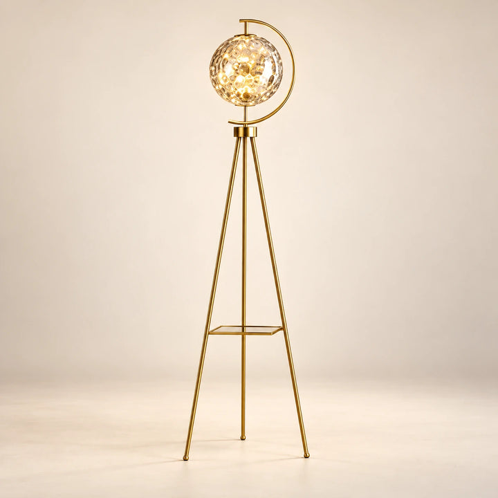 Bliss & Birch Patterned Globe Tripod Floor Lamp