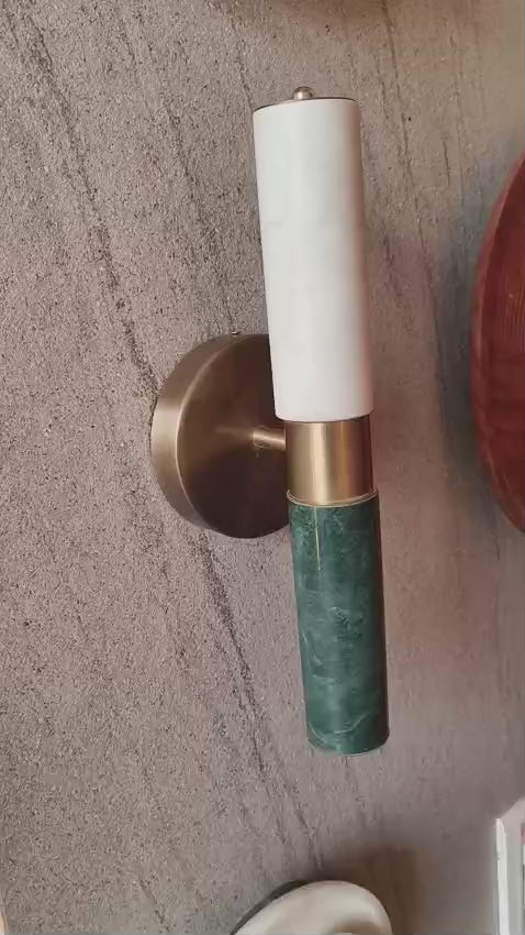 Axis Green Stone Wall Lamp - Axis Wall Lamp - real product video
