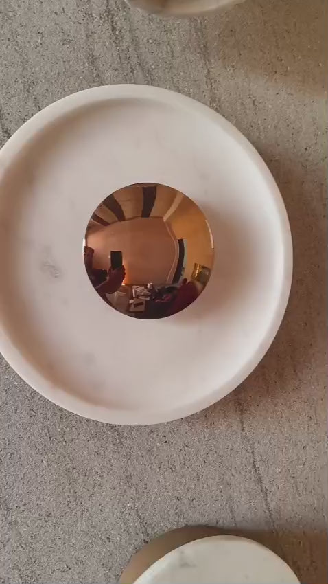 Orbis Curv Marble Wall Light - White Orbis Curv - RG - real product video