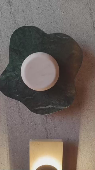 Green Cosmia Marble Wall Lamp - Green Cosmia Wall Lamp - real product video