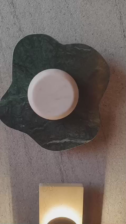 Green Cosmia Marble Wall Lamp - Green Cosmia Wall Lamp - real product video