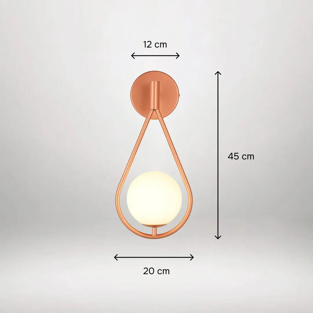 B&B Radiant Reflections Glass Wall Lamp