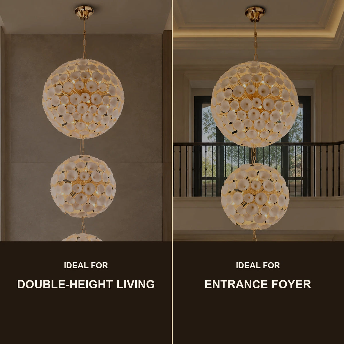 Three-tier ceramic flower chandelier room-use guide