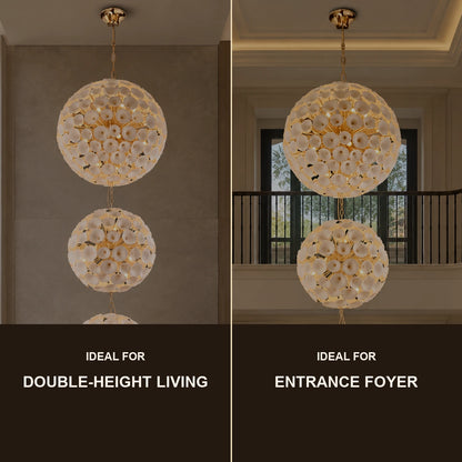 Three-tier ceramic flower chandelier room-use guide