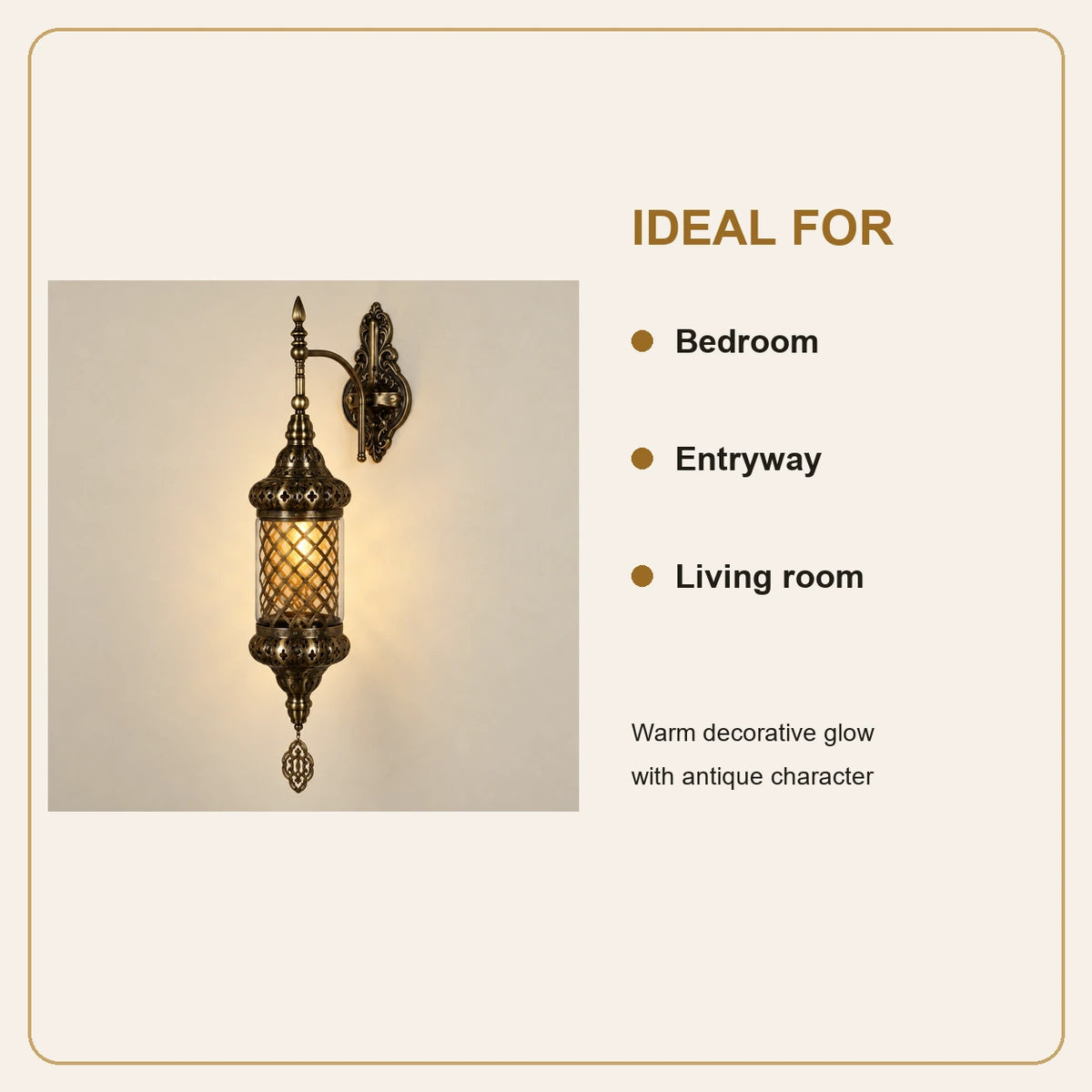 Antique mesh-globe wall sconce room-use guide