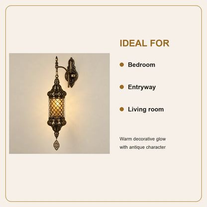 Antique mesh-globe wall sconce room-use guide