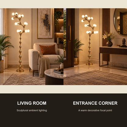 Vine floor lamp room-use guide for living rooms and entrance corners