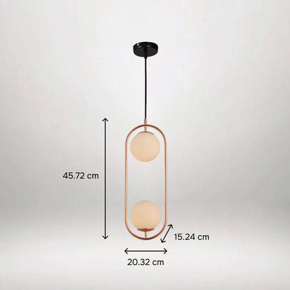 B&B Capsule Double Hanging Light - Bliss and Birch