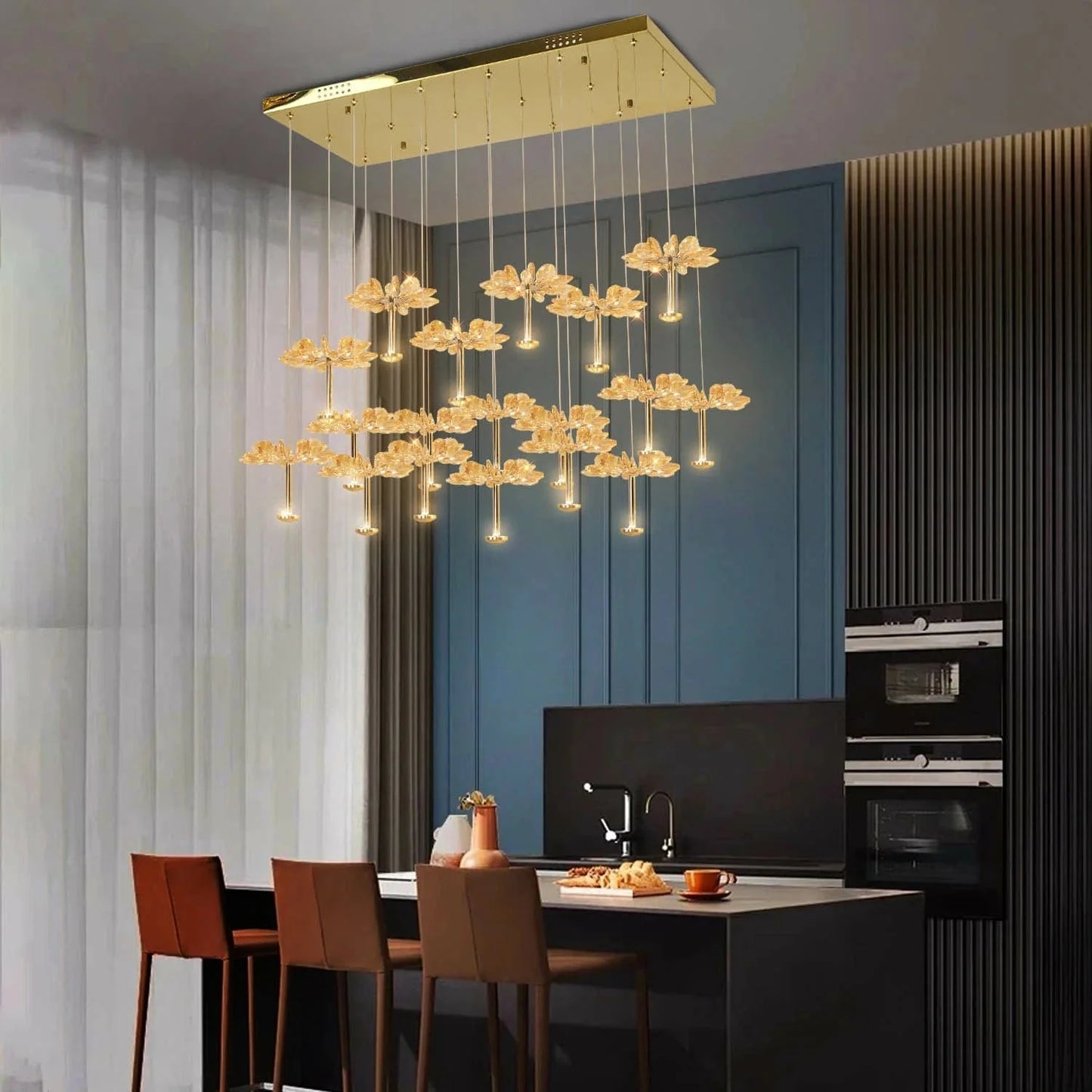 B&B Sunburst Crystal Dining Chandelier - 36
