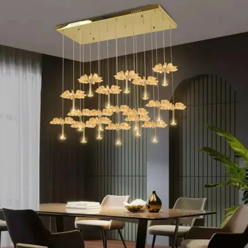 B&B Sunburst Crystal Dining Chandelier - 36