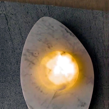Sloppy Marble Wall Lamp - Sloppy Wall Lamp - White - authentic mounted-wall product image