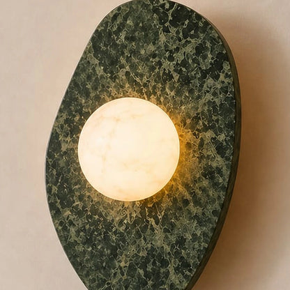 Sloppy Marble Wall Lamp - Green Sloppy Wall Lamp - authentic mounted-wall product image