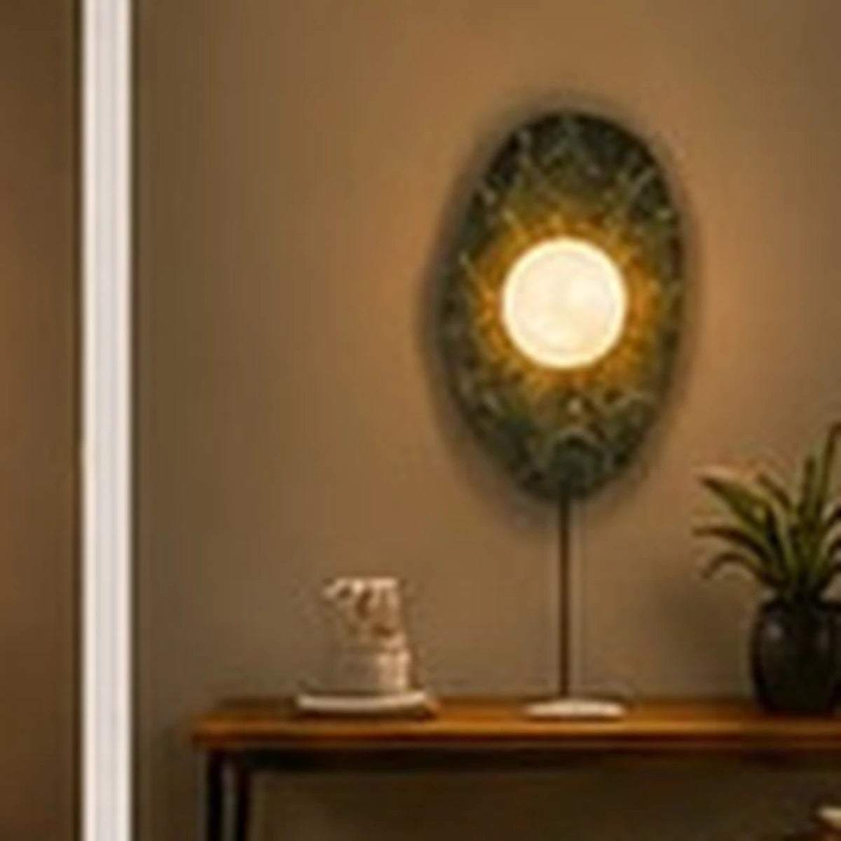 Sloppy Marble Wall Lamp - Green Sloppy Wall Lamp - authentic mounted-wall product image