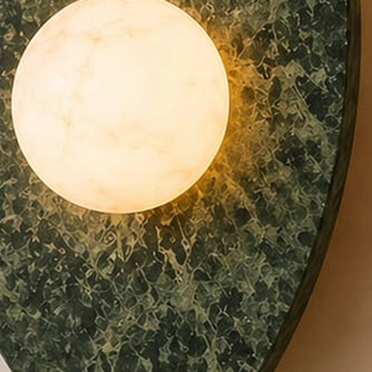 Sloppy Marble Wall Lamp - Green Sloppy Wall Lamp - authentic mounted-wall product image