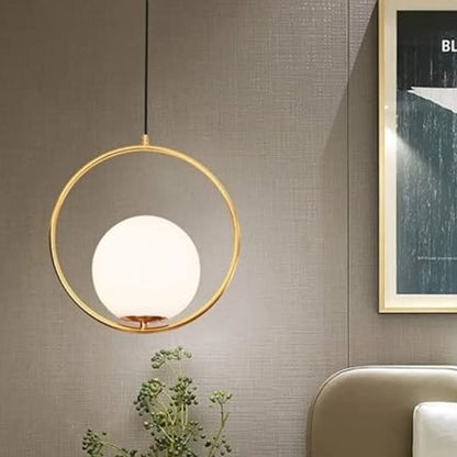 B&B Spherical Metal & Glass Hanging Light - Bliss and Birch